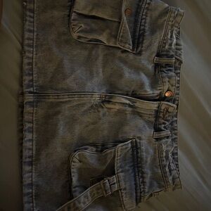 KSUBI Denim Mini Skirt with Pockets